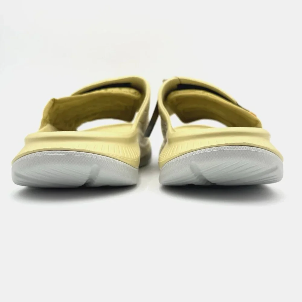NEW Hoka One One Ora Luxe Recovery Slide Sandals Men's 14 Celery Root / Mercury - Picture 5 of 11